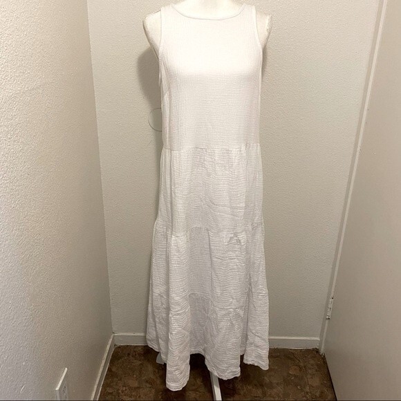 Joie White Sleeveless Sundress Maxi - Picture 1 of 6